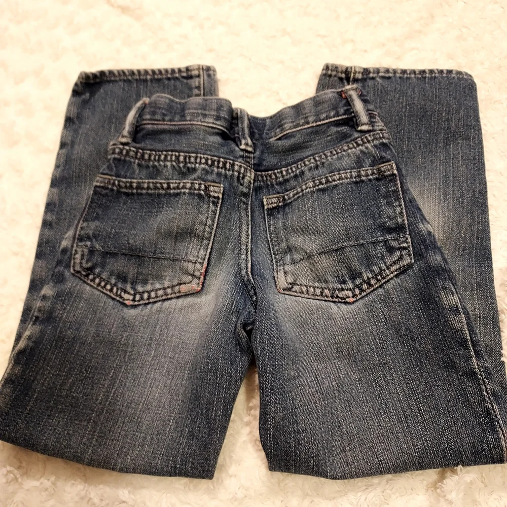 GAP kids distressed blue jeans 7 slim Western Cowgirl Everyday